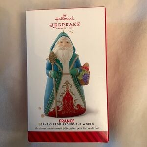 Hallmark keepsake Santa’s around the world FRANCE NIB ornament 2014